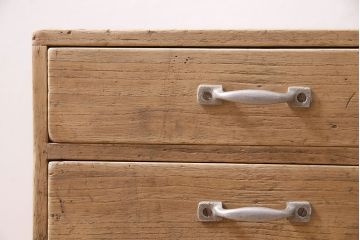 アンティーク家具　ストリップド(剥離)　昭和初期　桐材　素朴な雰囲気が魅力の小引き出し(小物入れ、卓上収納)(R-045593)