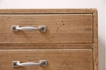 アンティーク家具　ストリップド(剥離)　昭和初期　桐材　素朴な雰囲気が魅力の小引き出し(小物入れ、卓上収納)(R-045593)