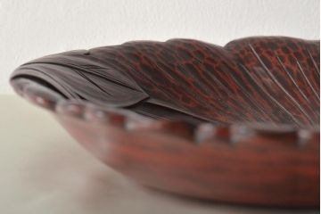 古い鎌倉彫　木製菓子器(漆器、菓子皿)(R-045615)