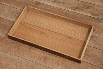 アンティーク家具　明治大正期　天板朴の木・引き出し前板ケヤキ材　使い込まれた木肌が味わい深い文机(座机)(R-045628)