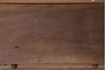 アンティーク家具　明治大正期　天板朴の木・引き出し前板ケヤキ材　使い込まれた木肌が味わい深い文机(座机)(R-045628)