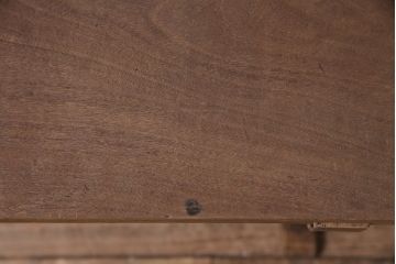 アンティーク家具　明治大正期　天板朴の木・引き出し前板ケヤキ材　使い込まれた木肌が味わい深い文机(座机)(R-045628)