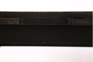 アンティーク家具　イギリスアンティーク　落ち着いた色合いの和洋折衷なドローリーフテーブル(エクステンションテーブル、カフェテーブル、ダイニングテーブル)(R-045630)