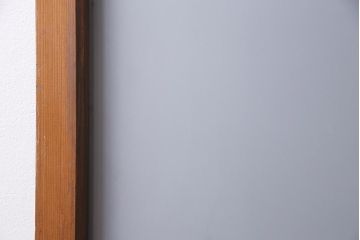アンティーク建具　昭和中期　すり・クリアガラス　昔懐かしい雰囲気漂うガラス戸2枚セット(引き戸、建具)(R-045634)
