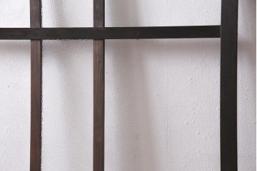 アンティーク建具　昭和初期　クリア・ダイヤガラス　レトロシックな空間におすすめのガラス戸1枚(引き戸、建具)(R-045635)