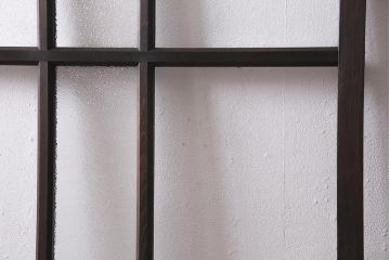 アンティーク建具　昭和初期　クリア・ダイヤガラス　レトロシックな空間におすすめのガラス戸1枚(引き戸、建具)(R-045635)