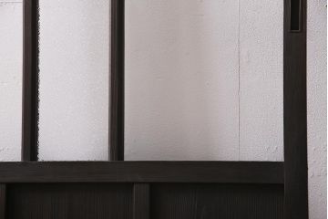 アンティーク建具　昭和初期　クリア・ダイヤガラス　レトロシックな空間におすすめのガラス戸1枚(引き戸、建具)(R-045635)