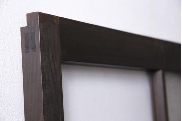 アンティーク建具　昭和初期　クリア・ダイヤガラス　レトロシックな空間におすすめのガラス戸1枚(引き戸、建具)(R-045635)