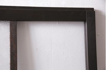 アンティーク建具　昭和初期　クリア・ダイヤガラス　レトロシックな空間におすすめのガラス戸1枚(引き戸、建具)(R-045635)
