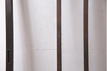 アンティーク建具　昭和初期　クリア・ダイヤガラス　レトロシックな空間におすすめのガラス戸1枚(引き戸、建具)(R-045635)