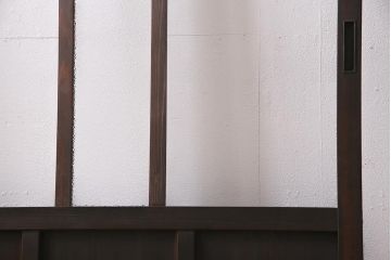 アンティーク建具　昭和初期　クリア・ダイヤガラス　レトロシックな空間におすすめのガラス戸1枚(引き戸、建具)(R-045635)