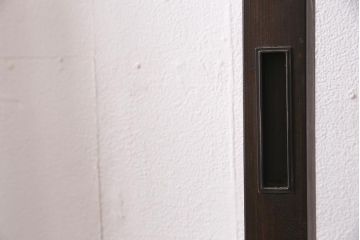 アンティーク建具　昭和初期　クリア・ダイヤガラス　レトロシックな空間におすすめのガラス戸1枚(引き戸、建具)(R-045635)