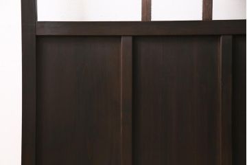 アンティーク建具　昭和初期　クリア・ダイヤガラス　レトロシックな空間におすすめのガラス戸1枚(引き戸、建具)(R-045635)