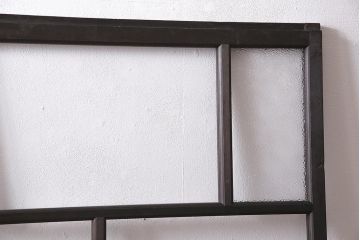 アンティーク建具　昭和初期　クリア・ダイヤガラス入り　ノスタルジックな雰囲気漂うガラス戸1枚(引き戸、建具)(R-045636)