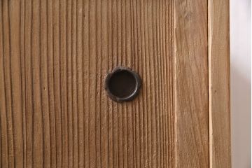 アンティーク家具　昭和初期　ストリップド(剥離)　味わいある風合いが魅力の戸棚(収納棚、キャビネット)(R-045644)