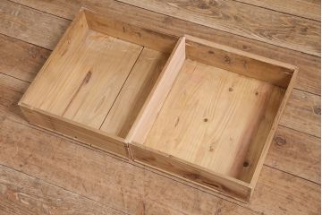 アンティーク家具　昭和初期　ストリップド(剥離)　味わいある風合いが魅力の戸棚(収納棚、キャビネット)(R-045644)