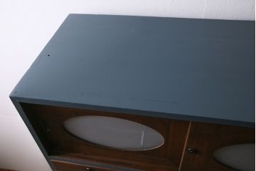 ビンテージ家具　ペイント　前面桐材　レトロな雰囲気漂う重ね箪笥(タンス、たんす)(R-045646)