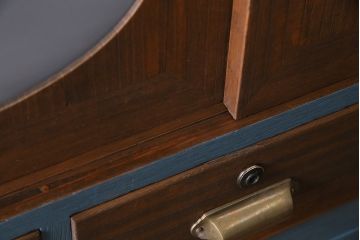 ビンテージ家具　ペイント　前面桐材　レトロな雰囲気漂う重ね箪笥(タンス、たんす)(R-045646)