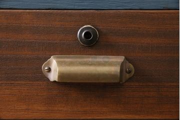 ビンテージ家具　ペイント　前面桐材　レトロな雰囲気漂う重ね箪笥(タンス、たんす)(R-045646)