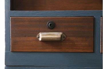 ビンテージ家具　ペイント　前面桐材　レトロな雰囲気漂う重ね箪笥(タンス、たんす)(R-045646)