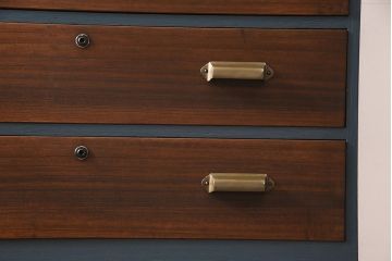 ビンテージ家具　ペイント　前面桐材　レトロな雰囲気漂う重ね箪笥(タンス、たんす)(R-045646)