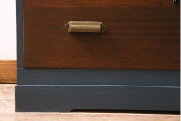 ビンテージ家具　ペイント　前面桐材　レトロな雰囲気漂う重ね箪笥(タンス、たんす)(R-045646)