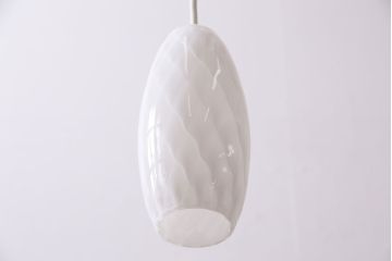 中古　大光電機(DAIKO)　DPN-54279　波線の模様がおしゃれなペンダントライト(シェード、天井照明)(R-045653)