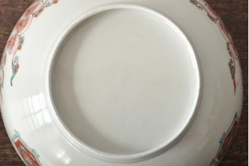 江戸〜明治　桐文色絵　深鉢(九谷、伊万里、深皿)(R-045669)