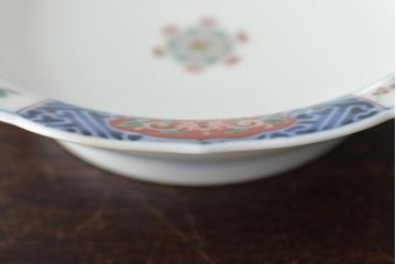 江戸〜明治　古伊万里　柿右衛門手渦福　小皿4枚(和食器)(R-045671)