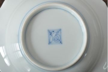 江戸〜明治　古伊万里　柿右衛門手渦福　小皿4枚(和食器)(R-045671)