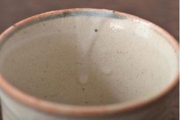 古い　笠原窯　渦巻　蓋付　小吸物碗10客　共箱(和食器)(R-045678)