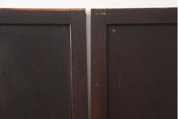 アンティーク建具　明治期　杉材一枚板　杢目が魅力のシンプルな板戸4枚セット(引き戸、建具)(R-045689)