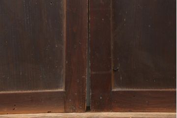アンティーク建具　明治期　杉材一枚板　杢目が魅力のシンプルな板戸4枚セット(引き戸、建具)(R-045689)