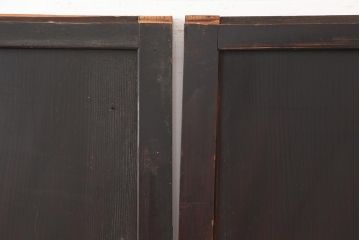アンティーク建具　明治期　杉材一枚板　杢目が魅力のシンプルな板戸4枚セット(引き戸、建具)(R-045689)