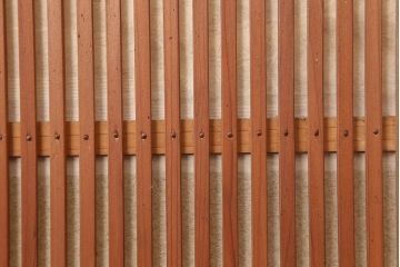 アンティーク建具　昭和中期　裏障子付き　和レトロな帯格子戸2枚セット(障子戸、引き戸、建具)(R-045692)