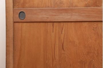 アンティーク建具　明治期　杉材一枚板　美しい杢目の板戸4枚セット(引き戸、建具)(R-045695)