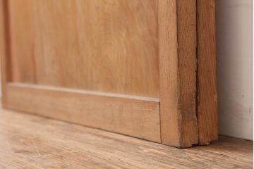 アンティーク建具　明治期　杉材一枚板　美しい杢目の板戸2枚セット(引き戸、建具)(R-045696)
