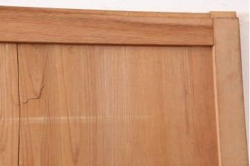 アンティーク建具　明治期　杉材一枚板　美しい杢目の板戸2枚セット(引き戸、建具)(R-045696)