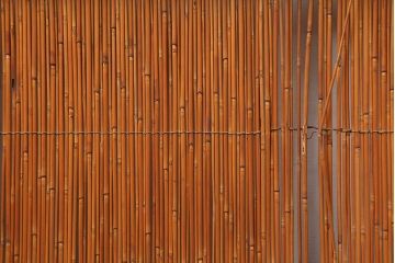 アンティーク建具　昭和後期　涼しげな空間作りにおすすめの御簾戸2枚セット(簾戸、簀戸、葭戸、夏障子、夏戸、葦戸)(R-045703)
