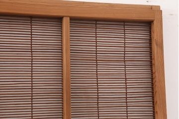 アンティーク建具　昭和初期　和の風情を高める御簾戸4枚セット(簾戸、簀戸、葭戸、夏障子、夏戸、葦戸)(R-045705)