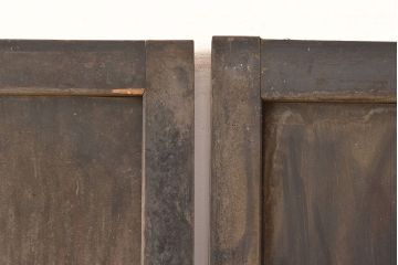 和製アンティーク　シンプルなデザインが取り入れやすい帯戸2枚セット(引き戸、建具、板戸)(R-045706)