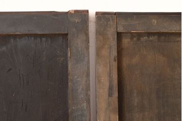 和製アンティーク　シンプルなデザインが取り入れやすい帯戸2枚セット(引き戸、建具、板戸)(R-045706)