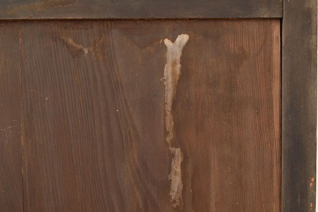 和製アンティーク　シンプルなデザインが取り入れやすい帯戸2枚セット(引き戸、建具、板戸)(R-045706)