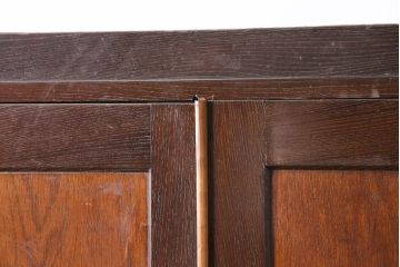 アンティーク家具　昭和初期　すっきりとした佇まいのシンプルなワードローブ(洋服タンス)(R-045707)