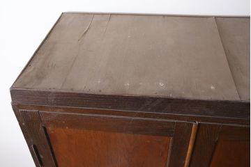 アンティーク家具　昭和初期　すっきりとした佇まいのシンプルなワードローブ(洋服タンス)(R-045707)