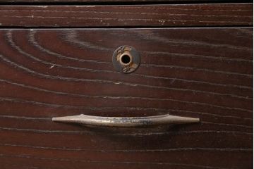 アンティーク家具　昭和初期　すっきりとした佇まいのシンプルなワードローブ(洋服タンス)(R-045707)