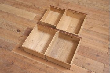 アンティーク家具　指物家具　ケヤキ材　漆塗り　飾り棚(飾棚)(R-045709)