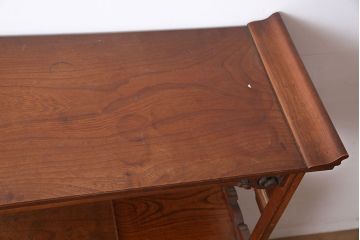 アンティーク家具　指物家具　ケヤキ材　漆塗り　飾り棚(飾棚)(R-045709)