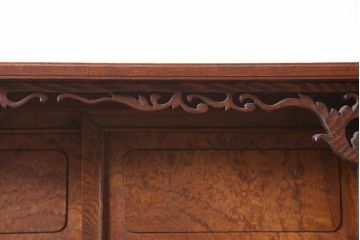 アンティーク家具　指物家具　ケヤキ材　漆塗り　飾り棚(飾棚)(R-045709)