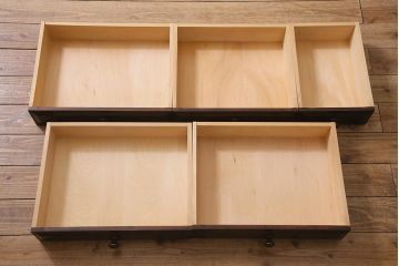 中古　北海道民芸家具　上質な作りが魅力のライティングビューロー(机、在宅ワーク、在宅用引き出し、ワークデスク)(定価約34万円)(R-045712)